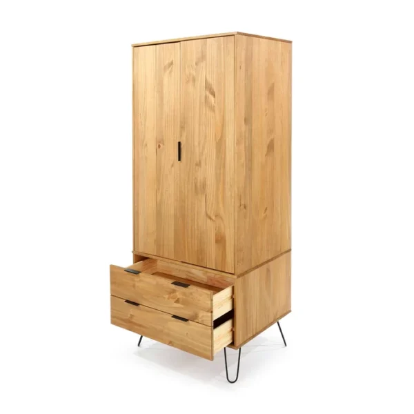 Cashel 2 Door, 2 drawer wardrobe, industrial design - Image 3