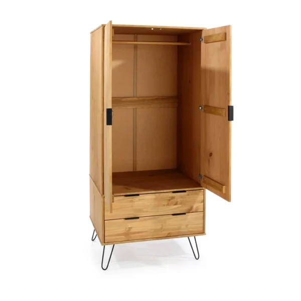 Cashel 2 Door, 2 drawer wardrobe, industrial design - Image 2