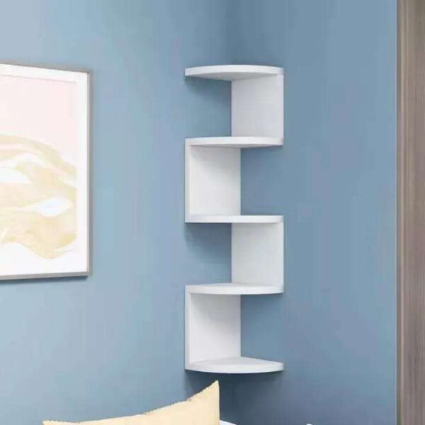 Triangle Wall Hanging Storage Rack Household Wall Kitchen Multi-layer Wall Shelf Corner Wall Corner Partition Layered Bookcase