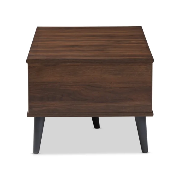 Mid-Century Modern Brown Coffee Table by Baxton Studio - Image 4